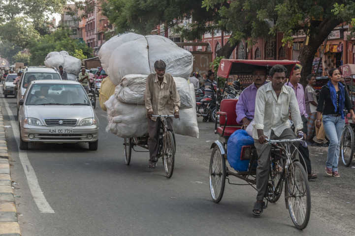 37 - India - Jaipur - transporte en triciclo